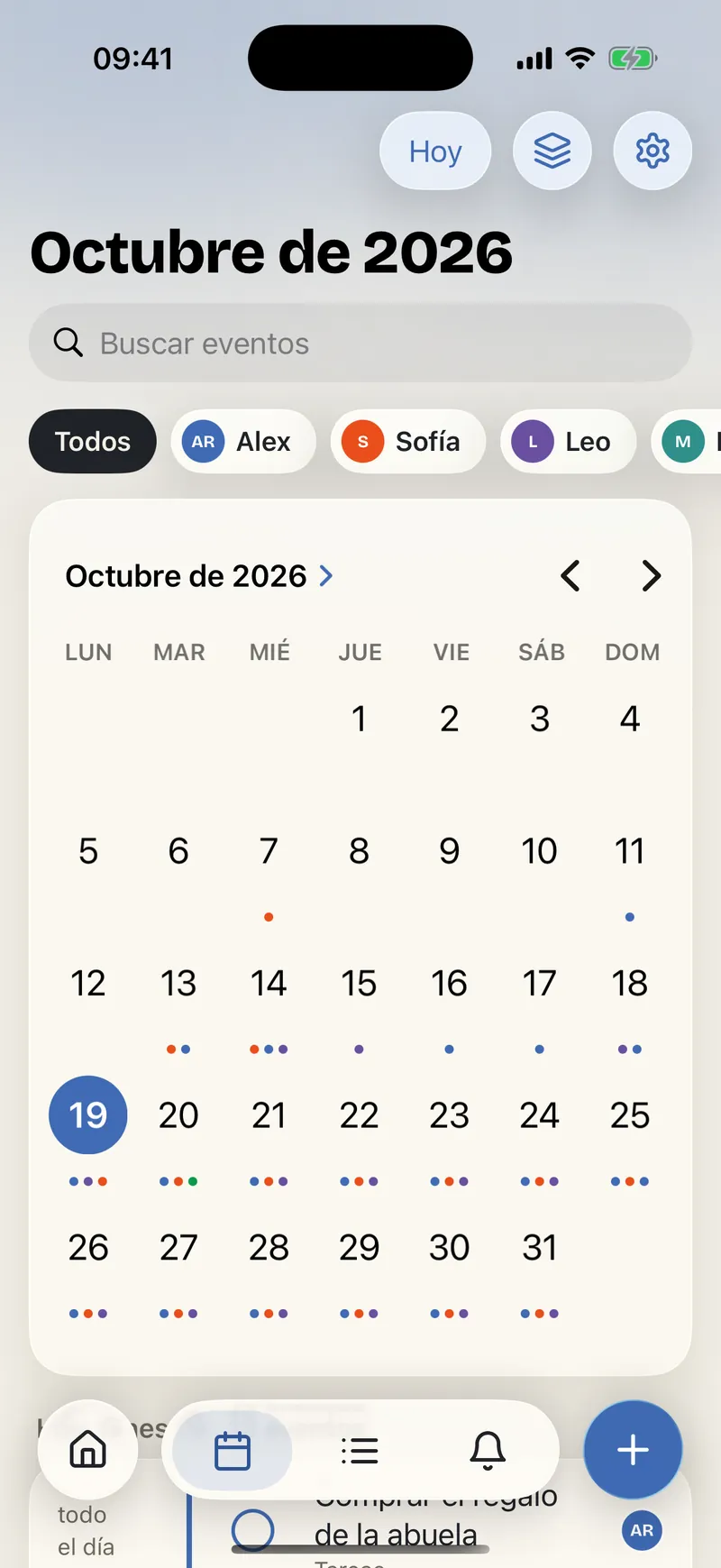 Calendario: Mes