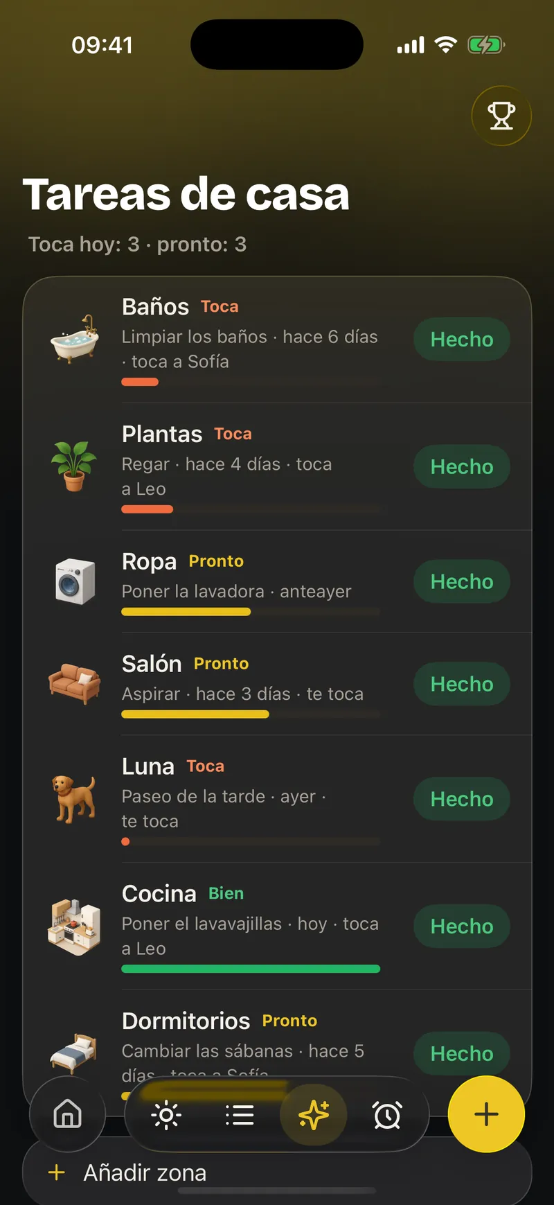Tareas: Tareas de casa
